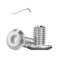 Metuja 1/4-20x3/8 Flat Head Hex Socket Cap Screws Bolts,304 Stainless Steel Fully Threaded Machine Screws with Hex Key (20PCS) Corrosion-Resistant for Furniture/Machinery - size: 1/4-20 x 3/8"