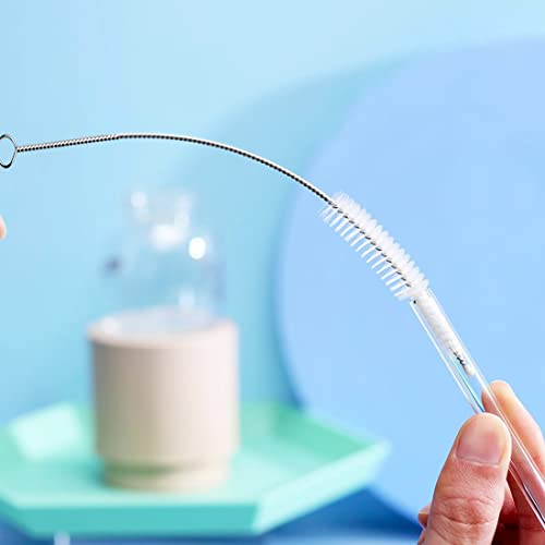 10 Pcs Wire Tube Brushes for Cleaning Pipe Tube Brass Brush Stainless Steel Round Wire Brush Brass Pipe Cleaning Brush Wire Pipe Cleaner Brush for Auto Parts, Bottles, Tubes, 8 Sizes, 8 inch