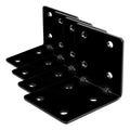 10 PCS 2-3/4" Black L Reinforced Angle Bracket, Corner Brace (Pack of 4) - size: 2-3/4"x2-3/4"x2-1/2" (Pack of 4)