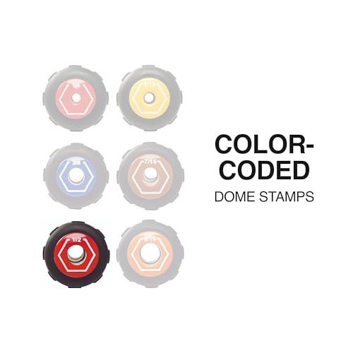 Klein Tools 65412 Heavy Duty Hollow Shaft Nut Driver, Color-Coded 1/2-Inch Hex, Pass Through Design, 6-Point, Cushion-Grip Handle - size: 1/2-Inch