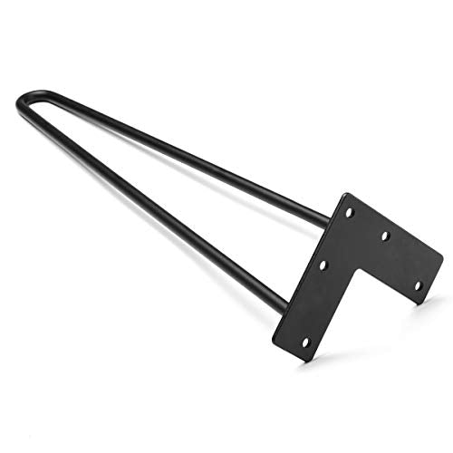 SMARTSTANDARD 16" Hairpin Furniture Legs, Black 4PCS - color: Black, size: 16 Inch