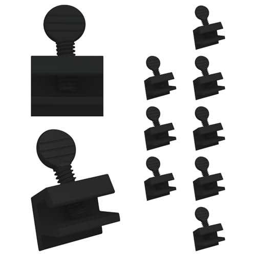 "Nuk3y Sliding Window Security Locks (Black, 10 Pack)" - color: Black, size: 10 Pack