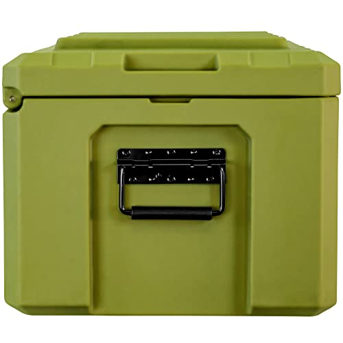 Eylar SRC-50 Crossover 26 Inch Cargo Case, Equipment Hard Case, Roto Molded, Stackable with Pad-Lock Hasp, TSA Standard, IPX4 Rated, Waterproof Crushproof, Truck & Roof Rack Storage (Green) - style: Green