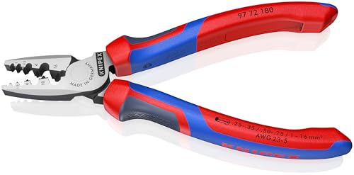 KNIPEX 97 72 180 Comfort Grip Crimping Pliers For Cable Links