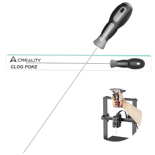 Creality 3D Printer Tools, Creality Clog Poke 3D Printer Nozzle Cleaning Kit for 1.75mm Filament Nozzles, Φ1.5mm Needle with Arrow Tip, 210mm Prolong&Hight Hardness Cleaning Hotend Without Disassembly - style: Clog Poke
