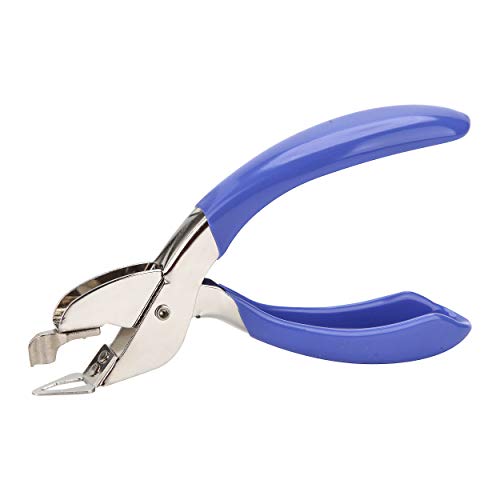 Staple Remover Tool for Office Heavy Hand Staple Pin Pull Easy to Remove(Blue) - color: Blue