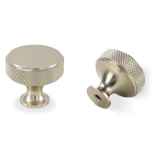 10 Pack Champagne Bronze Kitchen Cabinet Knobs Knurled Drawer Knobs Kitchen Cabinet Hardware Dresser - color: Champagne Bronze, size: Standard