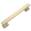 Amerdeco 10 Pack Heavy Duty Solid Brushed Brass Cabinet Pulls 5" - color: Brushed Brass, size: 5" hole center