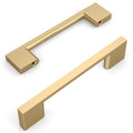 Amerdeco 10 Pack Champagne Bronze Cabinet Pulls 3-3/4 Inch(96MM) Hole Centers Kitchen Cabinet Handles Cabinet Hardware Kitchen Handles for Cabinets Cupboard Handles Drawer Pulls ZH0060 - color: Champagne Bronze, size: 3-3/4"/96MM Hole Center, style: 10 Pa