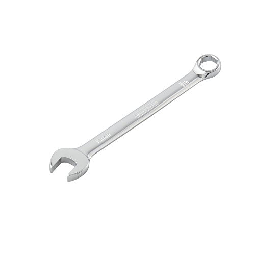Steelman Pro 15-Piece Metric 6-Point Combination Wrench Set for Mechanics, Chrome Vanadium Alloy Steel, Angled Ends, Storage Rack Included - size: 15-piece