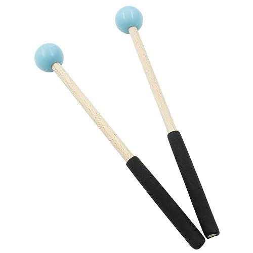 Bonsicoky 8 Inch Percussion Mallets, Blue - color: Blue