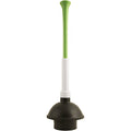 PlumbCraft 14-18-in. Stow-Away Plunger with Adjustable Handle 7503500, Heavy Duty Toilet Plunger for Households, Ergonomic Plunger to Unclog Toilet, Toilet Bowl Plunger with Ergonomic Handle - color: White Adjustable Plunger