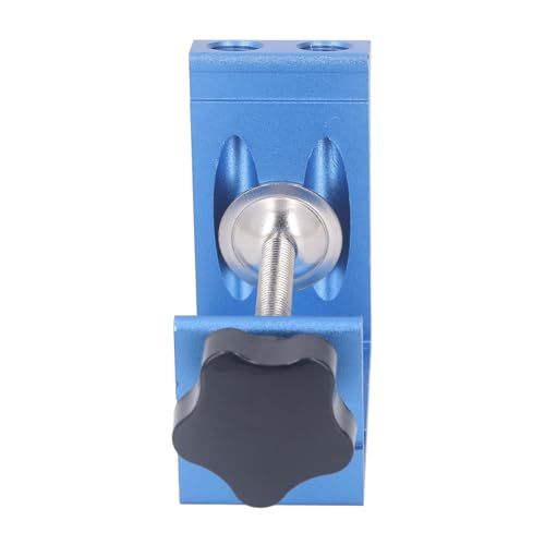 Pocket Hole Jig System, Durable Aluminum Alloy Drill Guide for Furniture Repair Woodworking Portable Pocket Joinery Kit with Drill Bit Stop Collar Screws Wooden and Plastic Plugs