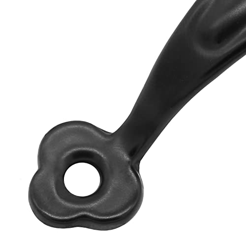 Piutouyar 12 Pcs Barn Door Handles, 2.6 in Hole Center Gate Handle, Black - color: Black, size: 3 Inch