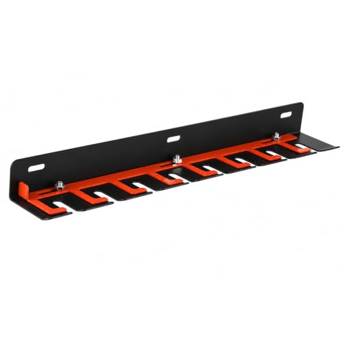 Air Tool Holder, 8 Slots Pneumatic Tool Rack for Garage Walls, Lockable Metal Hanger for Air Compressor Tools, Wall Mounted Organizer for Nail Guns, Tools Cart Storage Accessories