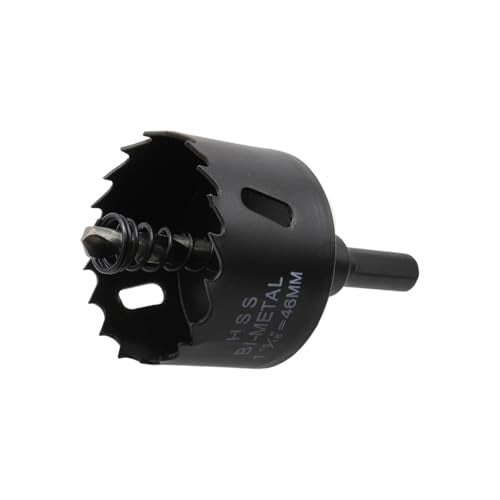 1-13/16"/46mm Dia Hole Saw Blade BI -Metal Hole Saw Hole Cutting Drilling Tool-2pcs - color: black, size: 1-15/16" (46mm)