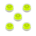 5Pcs Small Circular Bubble Levels with Double Sided Adhesive Bottom Mini Little Stick-on Bubble Spirit Level Measuring Layout Tools Levels (15x8mm) - size: 15x8mm