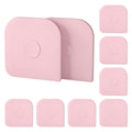 Pan Scraper, 10 Pcs Pot Scraper Plastic, Pot Scraper Non Scratch for Cast Iron, Pot and Pan Cleaning, Sturdy Scraper Kitchen Tool，Pink - color: Pink, size: 10 Pcs