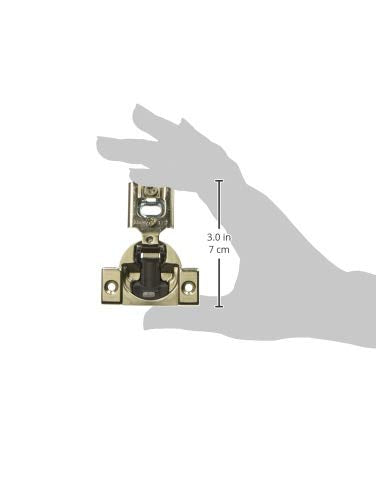 Blum Compact BLUMOTION Hinge (10 Kits), 1/2" Overlay, 105° Opening Angle, Steel, Integrated Soft-Close Hinges for Face Frame Cabinets - size: 10 KITS, style: With Screws