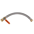 1piece EFIELD 24"L 3/4"Push-fit Valve Flexible Water Heater Connector - size: 24 Inch, style: 3/4''x3/4''