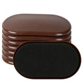 8PCS Furniture Sliders, 3-1/2" x 6" Furniture Movers Sliders on Carpet | Anti-Scratch & Labor-Saving, Reusable, Fits Round & Square Furniture Legs, Heavy Moving Pads for Sofa, Bed, Table & Desk - color: Brown (for Carpet)