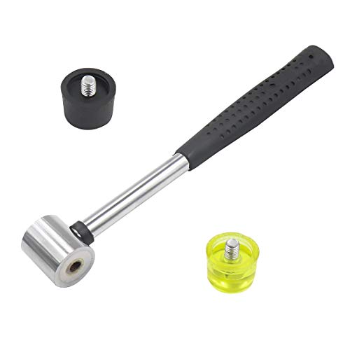 Luomorgo Dual Head Nylon Rubber Hammer Soft Mallet, 30mm/1.18 inch