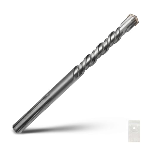 25/32 x 10 SDS Max Rotary Hammer Drill Bit, 20x260mm Masonry Drill Bit | Carbide Tip Concrete Drill Bit for Masonry, Brick, Stone, Concrete - size: 20mm ( 25/32 in ) Diameter, style: Length :260mm / 10 inch