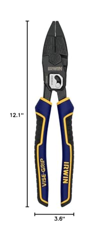 IRWIN VISE-GRIP Pliers, PowerSlot High Leverage Lineman's, 9.5 Inch (IWHT84000) - style: 9.5" Lineman's Pliers