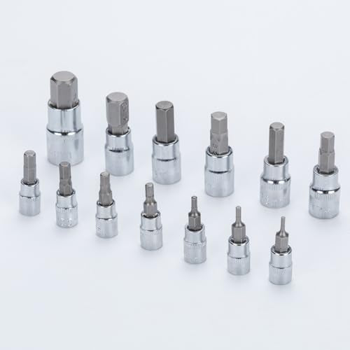 Hex Bit Socket Set, 13-Piece Metric 2mm - 14mm