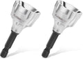 PLATINUMEDGE Deburring External Chamfer Tool with 3 Tungsten Carbide Blades,Quick Release 1/4" Hex Shank, Fits 1/8"-3/4" (3-19mm) – Repair Damaged Bolts, Screws, Threaded Rods & Pipe (Pack of 2) - size: 3 cm x 11 cm x 3 cm (Pack of 2)