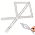 Corner Angle Finder - Miter Saw Protractor Bevel Gauge Tool with Scales, Goniometer Ruler for Woodworking, Carpenter, Construction, DIY Measurement, Aluminium Alloy Premium Digital Angle Finder