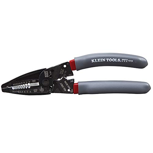 Klein Tools 1019 Klein Kurve Wire Stripper / Crimper / Cutter, Made in USA, Cutting / Crimping / Stripping Tool for B and IDC Connectors, Terminals, More