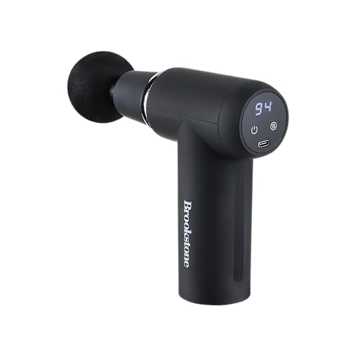Brookstone - Handheld Percussion Massager for Deep Tissue Muscle Relief