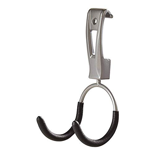 Rubbermaid Universal Powder Coaded Metallic Fasttrack Hanging Garage Hook Organizers for Ladder, Tool, and Bike Storage (4 Pack)