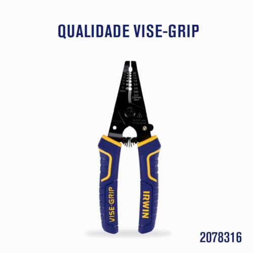 IRWIN VISE-GRIP Wire Stripping Tool/Wire Cutter, 6-Inch (2078316)