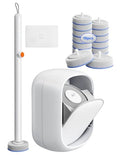 Disposable Toilet Cleaning System - Toilet Brush Kit with 36 High-Performance Refills, Wall Mounted Toilet Brush and Holder for Deep Cleaning Bathroom (Toilet Brush+18 Refills)