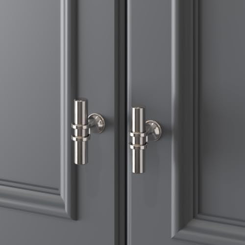 Haliwu 10Pack Brushed Nickel Cabinet Knobs | Solid Aluminum and Zinc Alloy, Single Hole, Kitchen Knobs for Drawer Dresser Hardware - color: Brushed Nickel, size: 2-inch (50mm) single hole