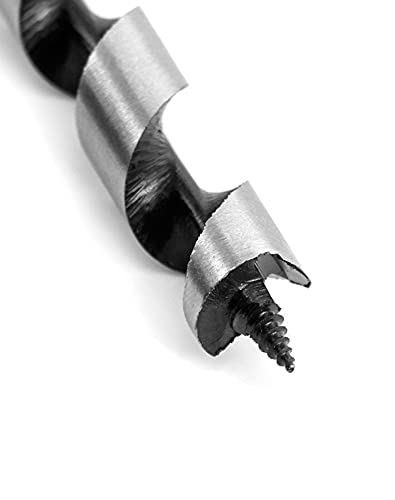 QWORK Auger Drill Bit for Wood, 1/2 Inch Diameter x 16 Inch Length, 3/8-Inch Hex Shank, Long Drill Bits - size: 1/2 x 16 inch