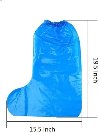 Fancystyle Pack of 800 Disposable Thicker Boot and Shoe Covers 19 inch Tall - color: Blue, size: 400 Pairs(800)