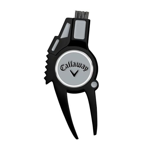 Callaway 4-in-1 Golf Divot Repair Tool - color: Black/Silver