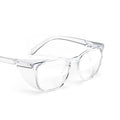 Stoggles Square Z87.1 Certified Polycarbonate Safety Glasses, Anti-Fog - color: Clear, size: Medium
