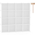 C&AHOME 16 Cube Storage Organizer Cube Shelves Units Storage Cubes, Milky - color: Milky