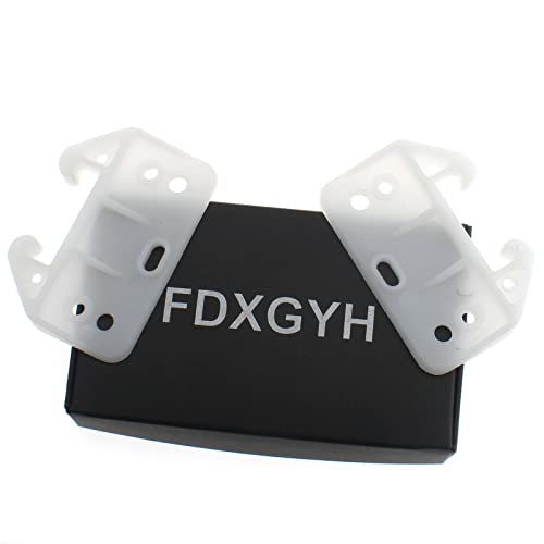 FDXGYH 10 Pcs Plastic Drawer Guides Drawer Track Guides Drawer Rail for Dressers Hutches and Drawer Systems [60×41×28mm, White] - size: 60×41×28mm
