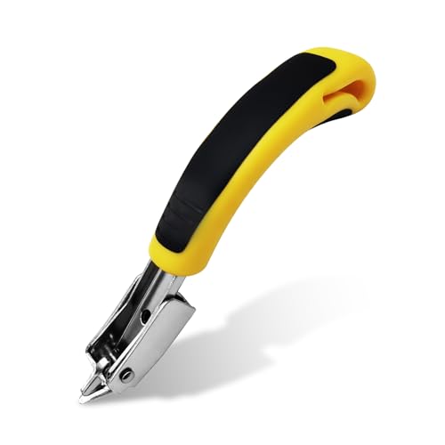 Staple Remover, Heavy Duty Staple Remover Tool,Upholstery Stapler Remover for Carpet,Wood,Floor, Furniture, Construction, Industrial Staple Lifter Removes Flooring, Carton Box Staples(Yellow) - style: 1pc Staple Remover（Yellow）