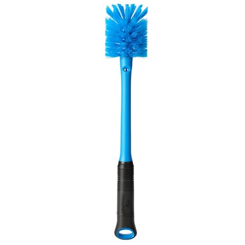 MOSOLAN 2-in-1 Bottle Brush and Straw Cleaner Brush, Breezy Blue, 1 Pack - color: Breezy Blue, size: 1 Count (Pack of 1)