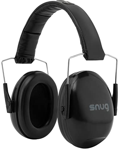 Snug Kids Earmuffs – Noise Reduction for Toddlers & Children – Adjustable, Lightweight, Foldable, Soft & Comfortable - color: Black