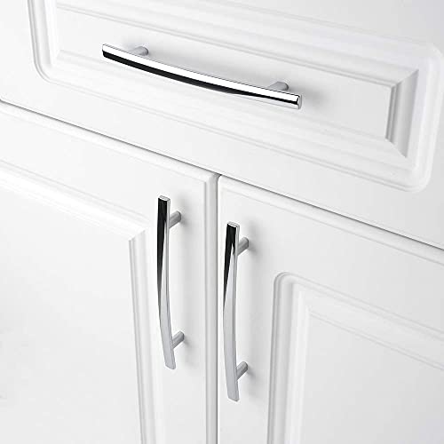 KOOFIZO 10 Pack 5 in Polished Chrome Cabinet Pulls, Drawer Handles 1961 - color: Polished Chrome, size: 5" CC