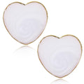 Ouligay 2PCS Nail Art Palette Gold Edge Resinnail Polish Palette Mixing Tool
