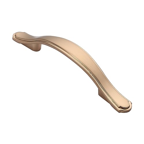 Alzassbg Champagne Bronze Cabinet Pulls and Handles 10 Pack, AL3028TGP - color: Champagne Bronze, size: 3" Hole Center