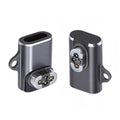 2pcs/lot Magnetic Charging Adapter USB Type-C to 4-Pin Horizontal Vertical Rhomboid Contacts Compatible with Bone Conduction Headphone S70 - style: Rhomboid